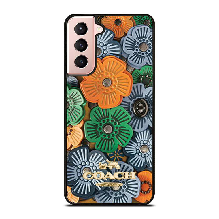 COACH NEW YORK TEA ROSE Samsung Galaxy S21 Case Cover COACH NEW YORK TEA ROSE Samsung Galaxy S21 Case Cover