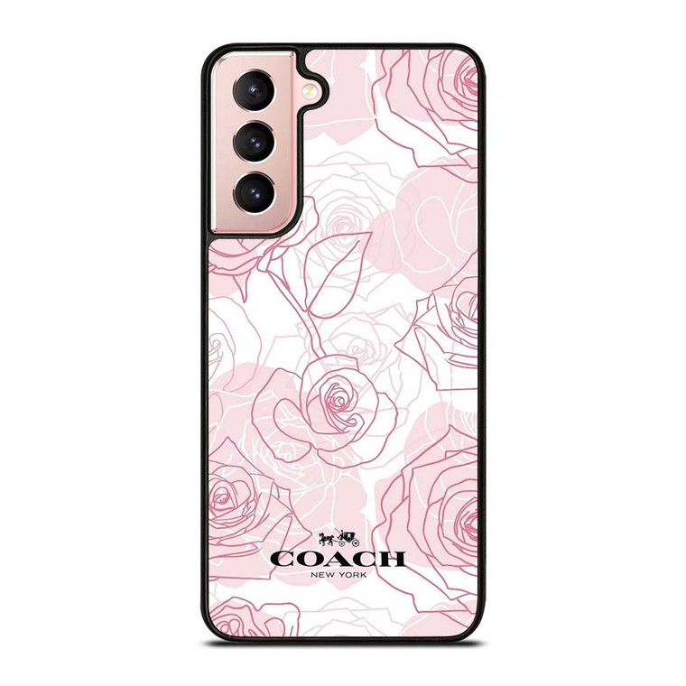 COACH ROSES Samsung Galaxy S21 Case Cover COACH ROSES Samsung Galaxy S21 Case Cover
