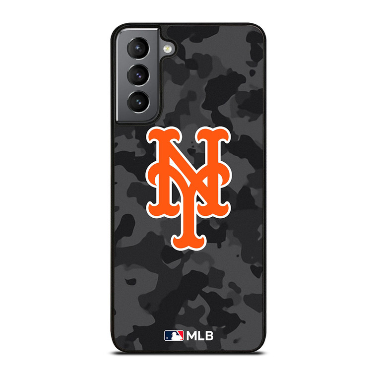 NEW YORK METS BASEBALL BLACK CAMO Samsung Galaxy S21 Plus Case Cover