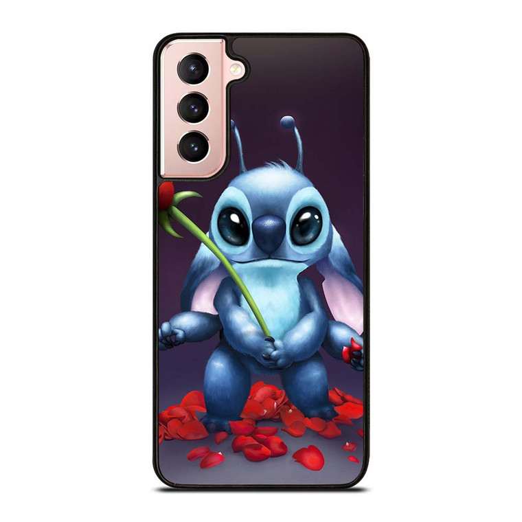DISNEY STITCH AND ROSE FLOWER Samsung Galaxy S21 Case Cover