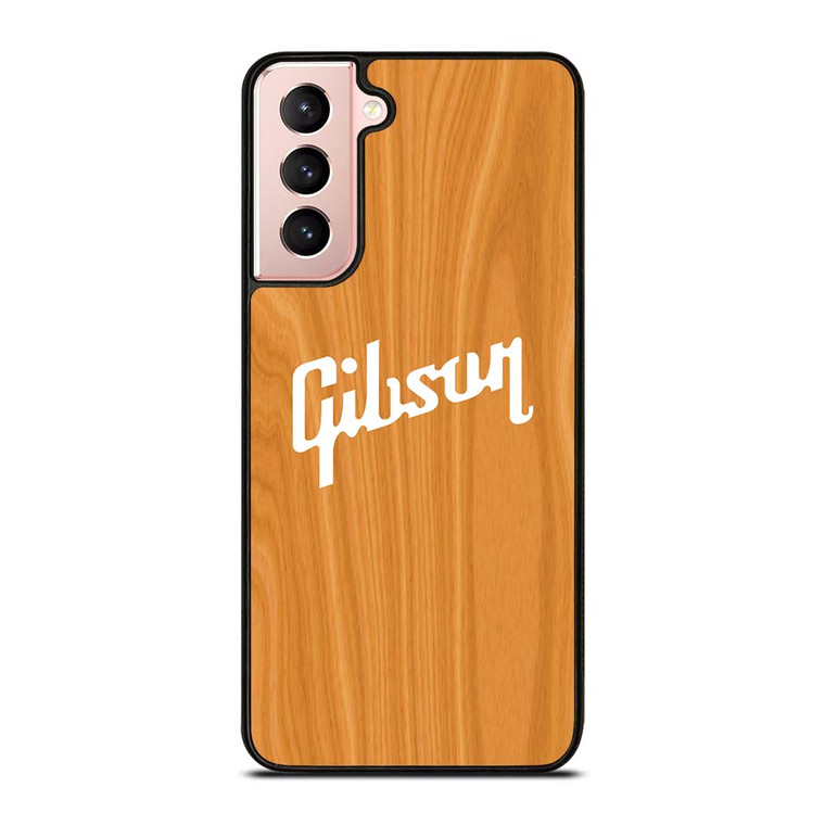 GIBSON GUITAR WOODEN LOGO 2 Samsung Galaxy S21 Case Cover