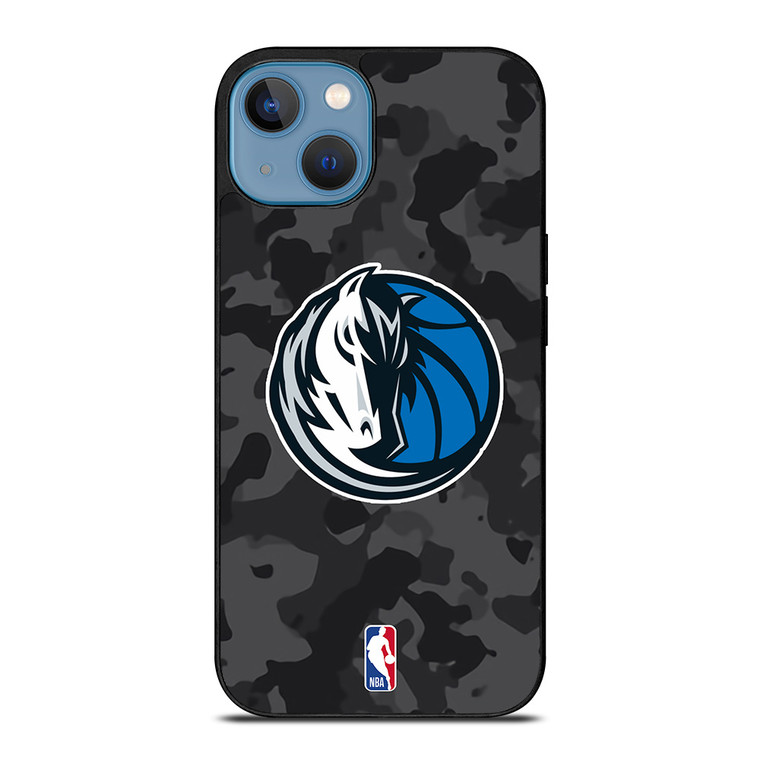DALLAS MAVERICKS BLACK CAMO iPhone 13 Case Cover