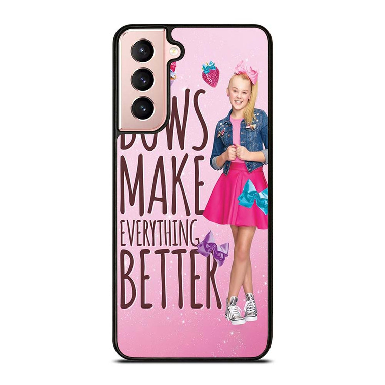 JOJO SIWA BOWS MAKE EVERYTHING BETTER Samsung Galaxy S21 Case Cover JOJO SIWA BOWS MAKE EVERYTHING BETTER Samsung Galaxy S21 Case Cover