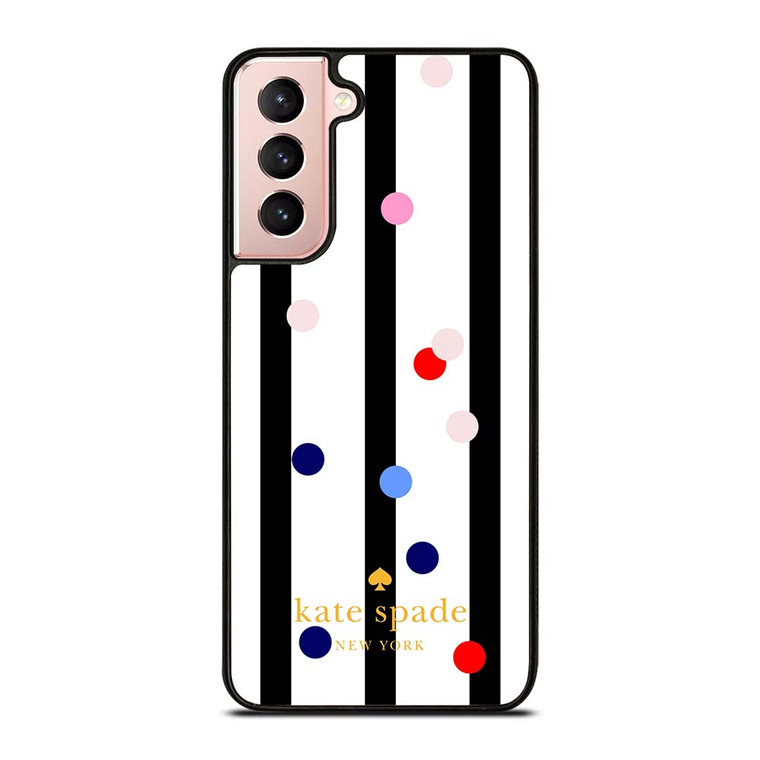 KATE SPADE STRIPE POLKADOTS Samsung Galaxy S21 Case Cover