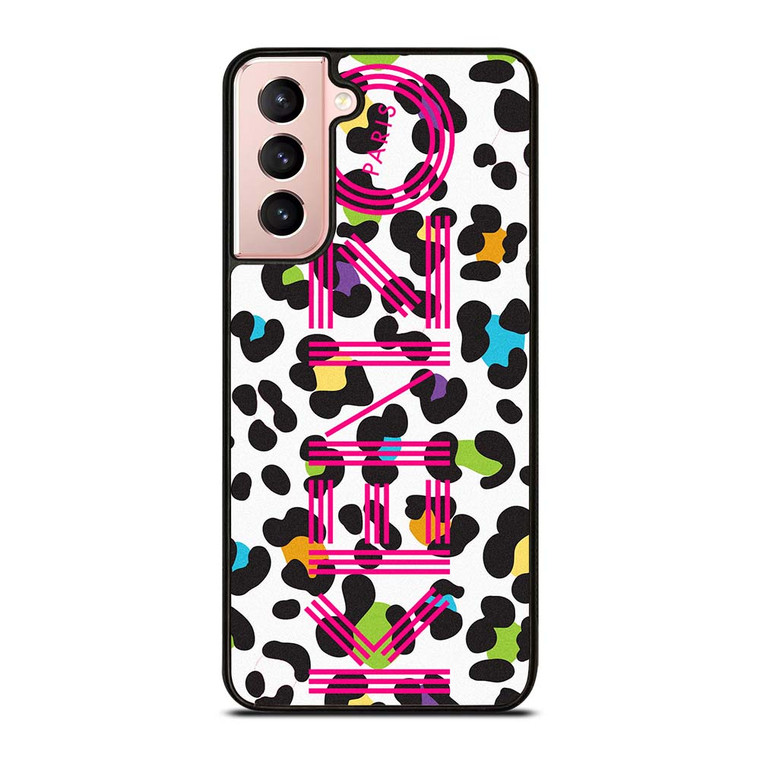 KENZO PARIS COLORFUL LEOPARD Samsung Galaxy S21 Case Cover