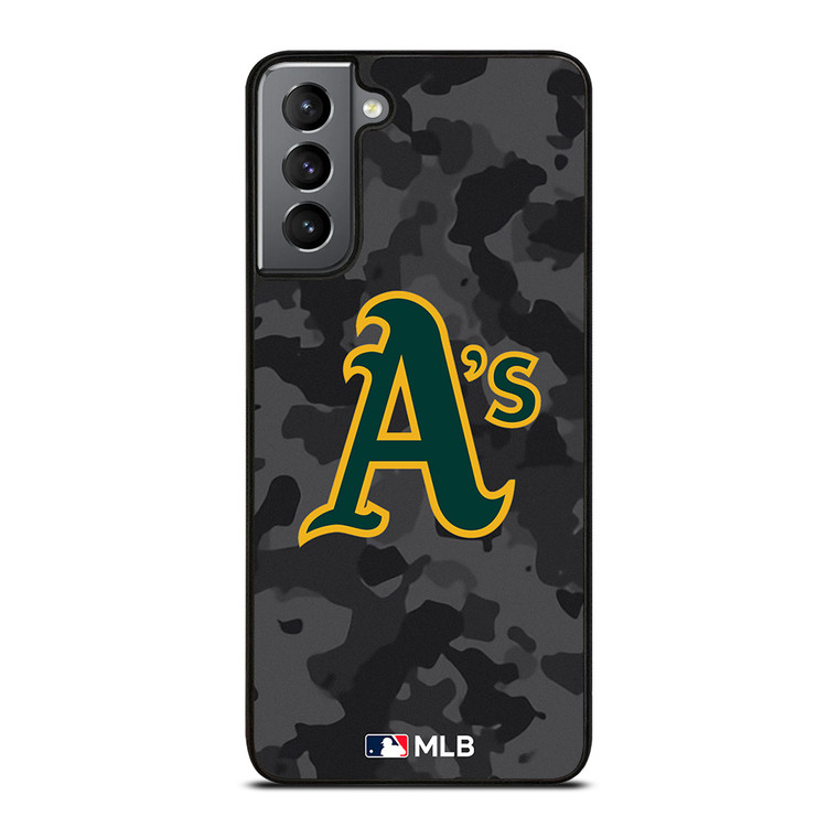 OAKLAND ATHLETICS BASEBALL BLACK CAMO Samsung Galaxy S21 Plus Case Cover