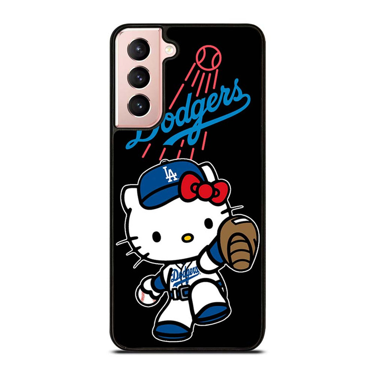 LA DODGERS HELLO KITTY BASEBALL Samsung Galaxy S21 Case Cover