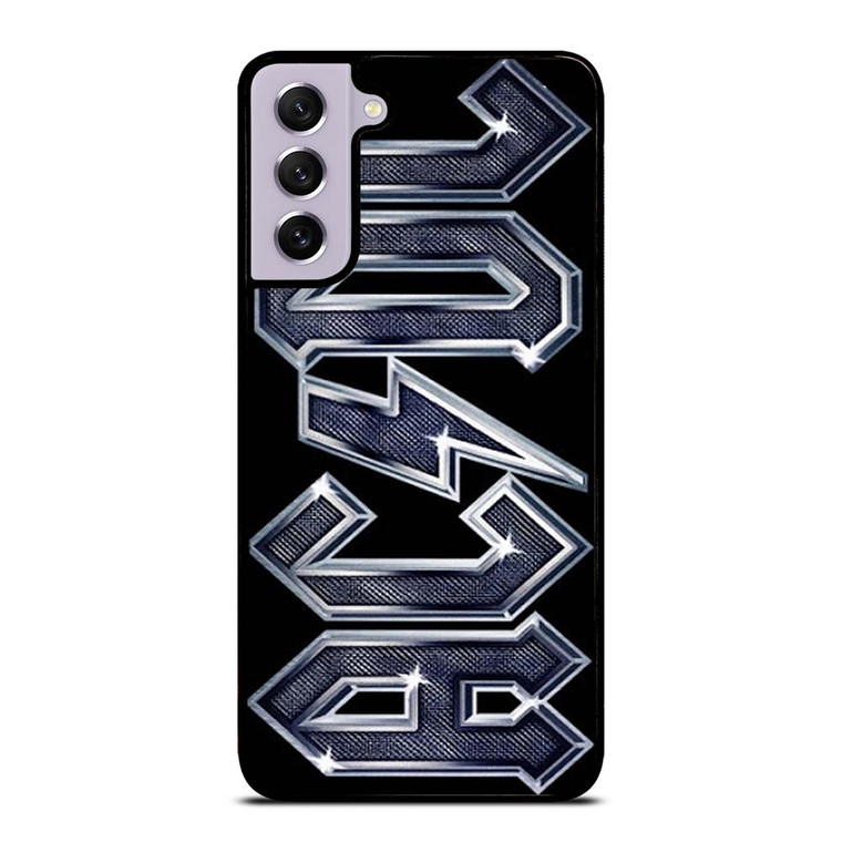 ACDC METAL CARBON LOGO Samsung Galaxy S21 FE Case Cover