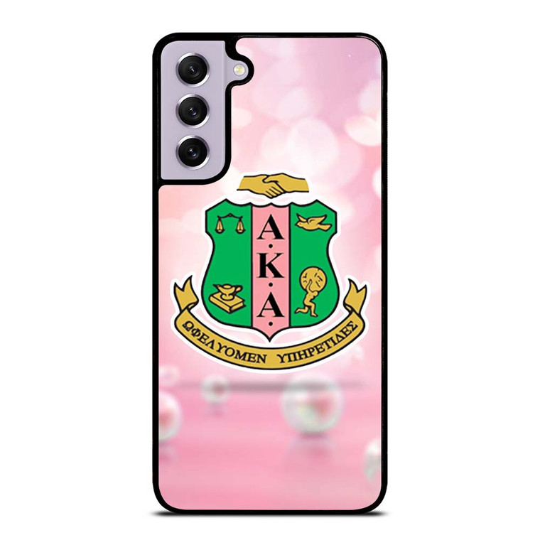 AKA PINK AND GREEN LOGO 2 Samsung Galaxy S21 FE Case Cover