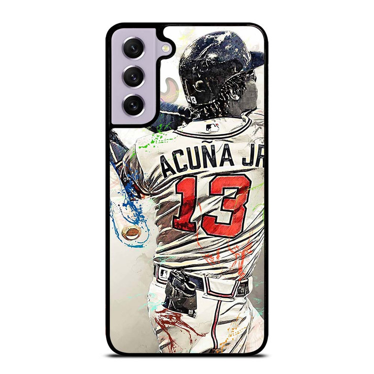 ATLANTA BRAVES ACUNA JR 13 BASEBALL Samsung Galaxy S21 FE Case Cover