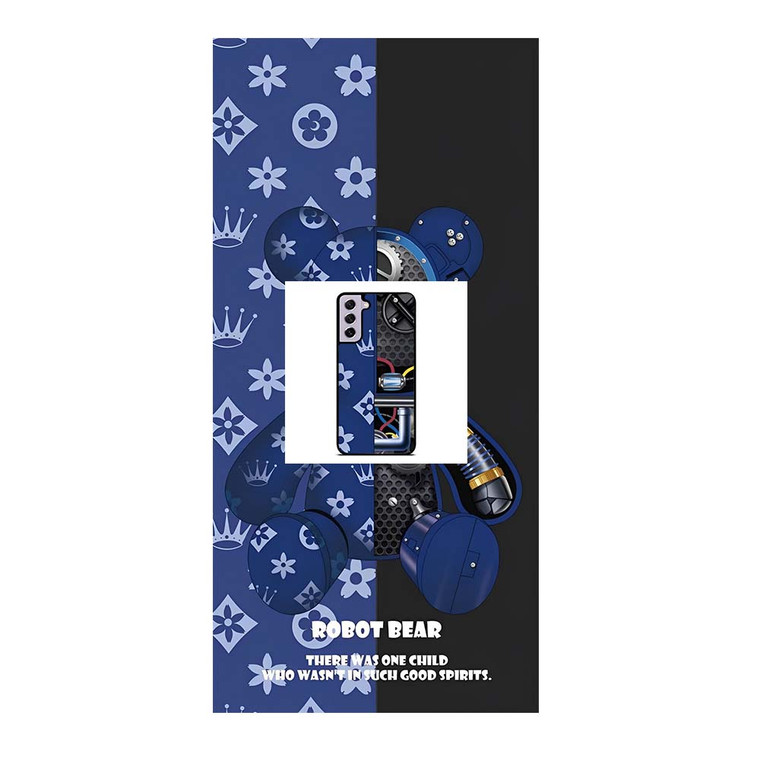 BEAR BRICK KAWS ROBOT BLUE Samsung Galaxy S21 FE Case Cover BEAR BRICK KAWS ROBOT BLUE Samsung Galaxy S21 FE Case Cover