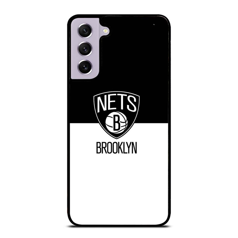 BROOKLYN NETS NBA BLACK WHITE Samsung Galaxy S21 FE Case Cover