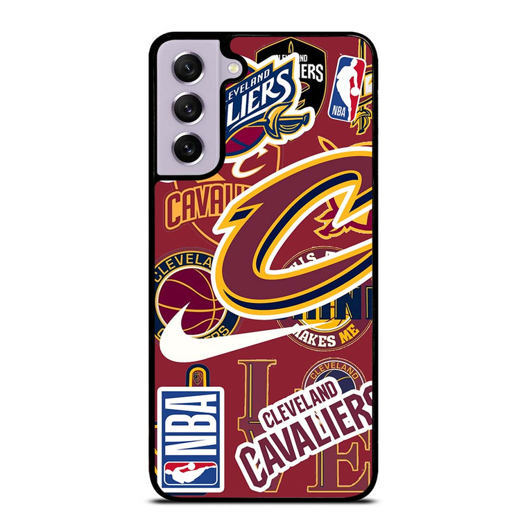 CLEVELAND CAVALIERS NBA STICKER BOMB Samsung Galaxy S21 FE Case Cover