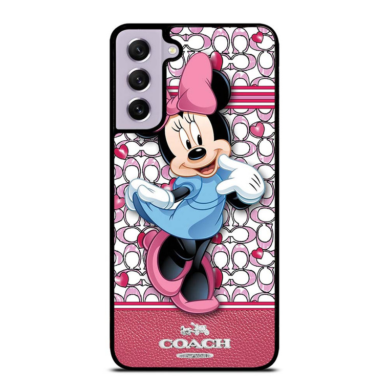 COACH MINNIE MOUSE PINK PATTERN Samsung Galaxy S21 FE Case Cover