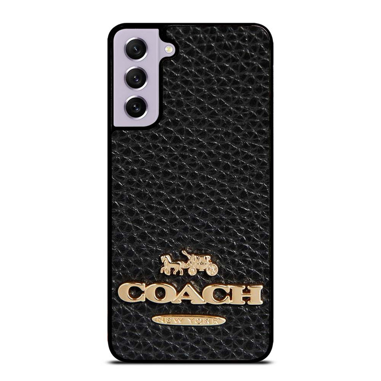 COACH NEW YORK BLACK LEATHER 2 Samsung Galaxy S21 FE Case Cover COACH NEW YORK BLACK LEATHER 2 Samsung Galaxy S21 FE Case Cover