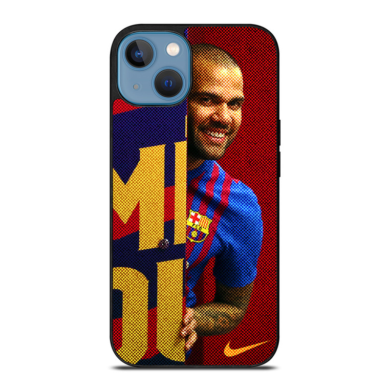 DANI ALVES FC BARCELONA NIKE iPhone 13 Case Cover