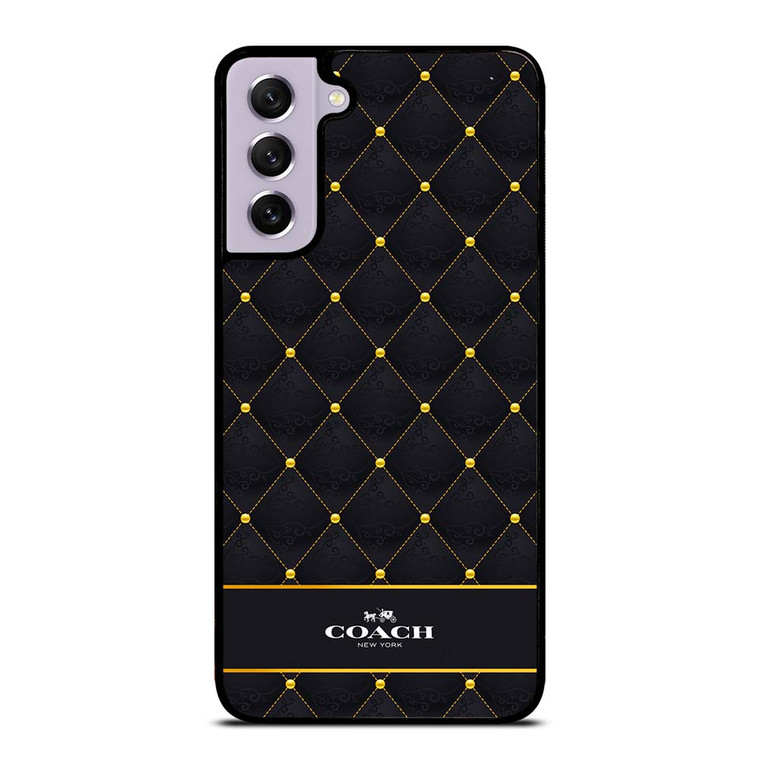 COACH NEW YORK GOLD PATTERN Samsung Galaxy S21 FE Case Cover