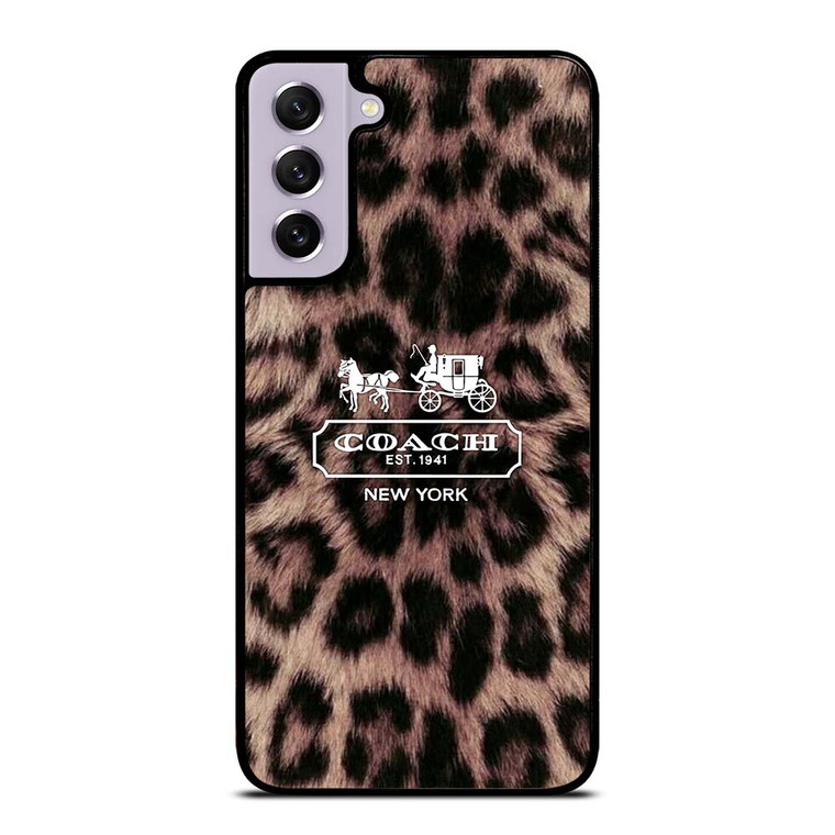 COACH NEW YORK LEOPARD Samsung Galaxy S21 FE Case Cover