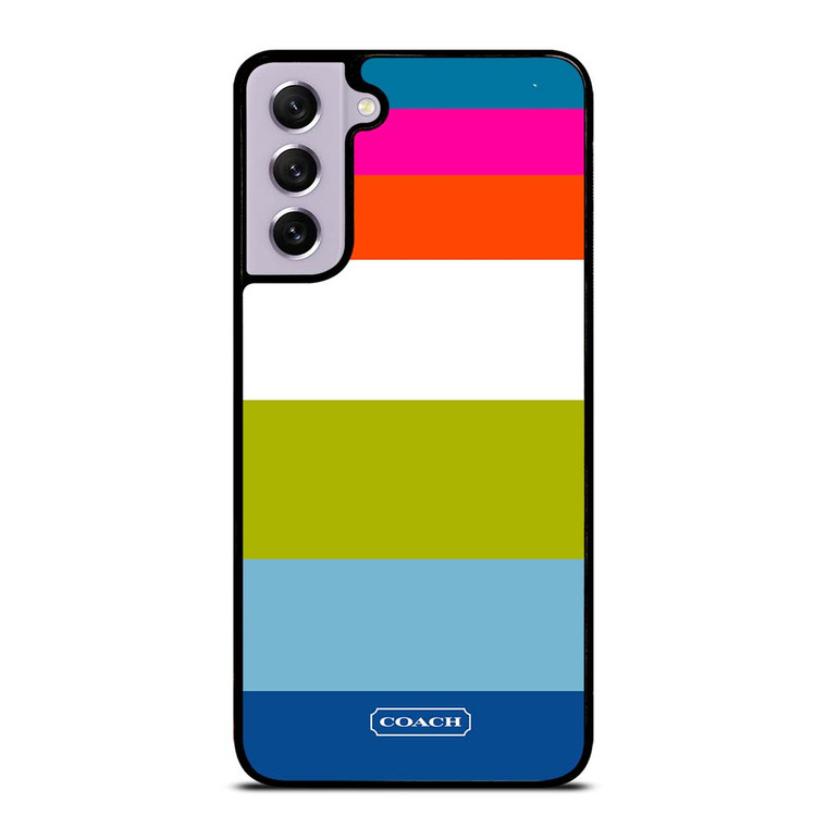 COACH NEW YORK STRIPE 2 Samsung Galaxy S21 FE Case Cover