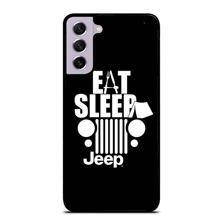 EAT SLEEP JEEP ART Samsung Galaxy S21 FE Case Cover