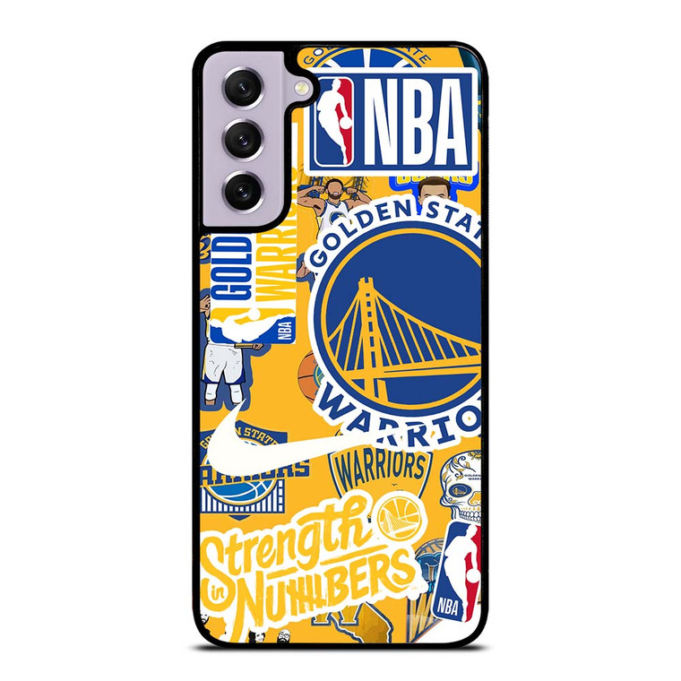 GOLDEN STATE WARRIORS NBA STICKER BOMB Samsung Galaxy S21 FE Case Cover