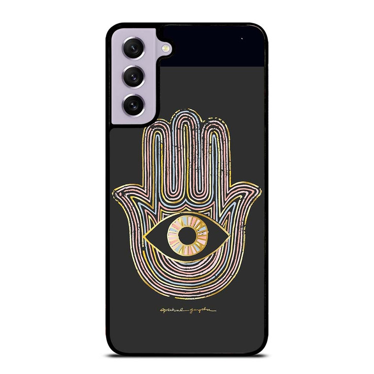 HAMSA EVIL EYE HAND OF FATIMA LOGO Samsung Galaxy S21 FE Case Cover