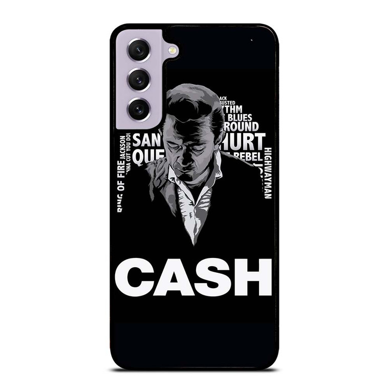 JOHNNY CASH MIDDLE CLIPART Samsung Galaxy S21 FE Case Cover
