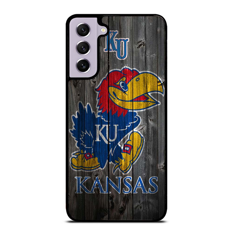 KANSAS JAYHAWKS WOODEN LOGO Samsung Galaxy S21 FE Case Cover KANSAS JAYHAWKS WOODEN LOGO Samsung Galaxy S21 FE Case Cover