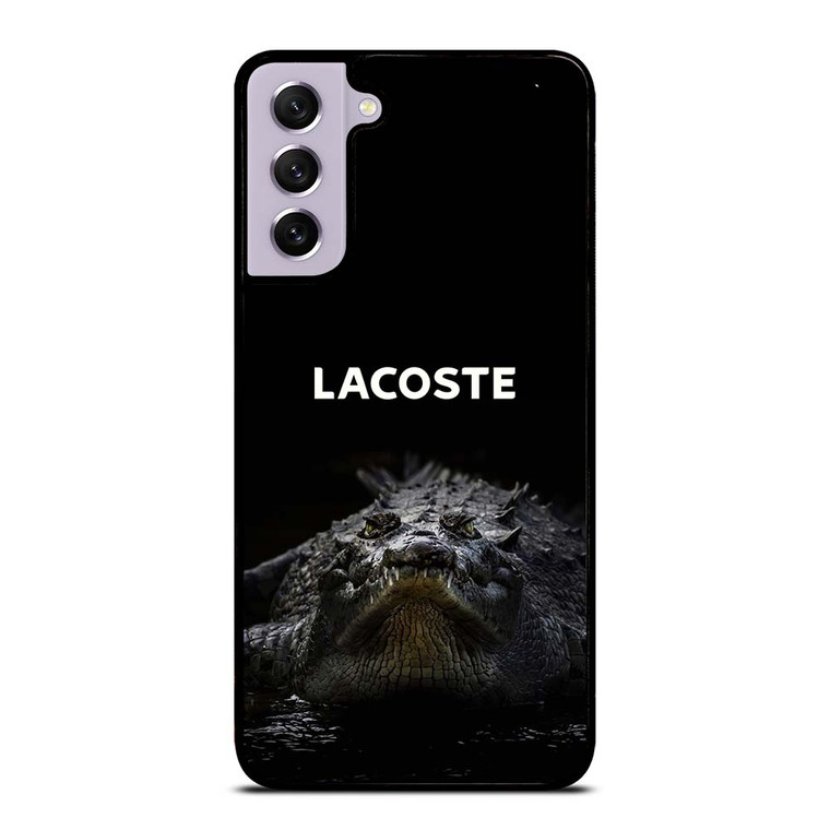 LACOSTE CROCODILE BLACK Samsung Galaxy S21 FE Case Cover LACOSTE CROCODILE BLACK Samsung Galaxy S21 FE Case Cover