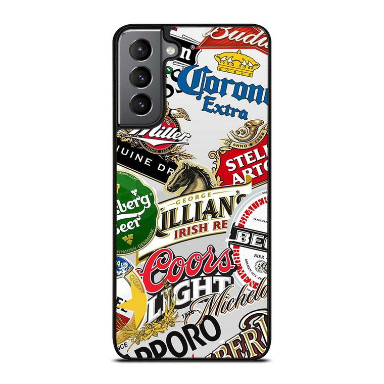 ALL BEER BRAND LOGO Samsung Galaxy S21 Plus Case Cover