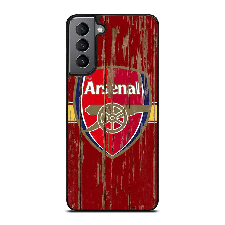 ARSENAL FC WOODEN LOGO Samsung Galaxy S21 Plus Case Cover