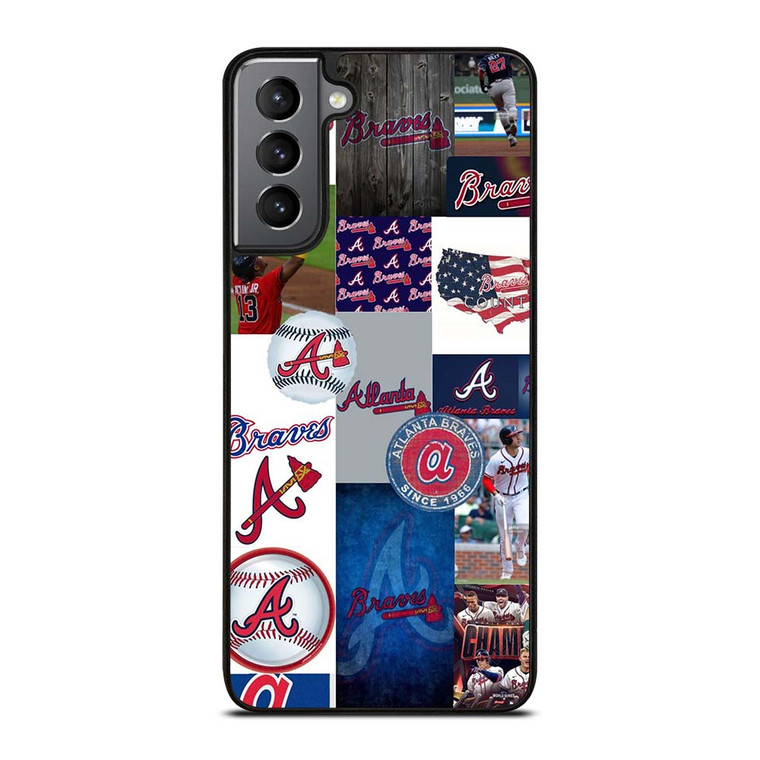 ATLANTA BRAVES COLLAGE WALL Samsung Galaxy S21 Plus Case Cover