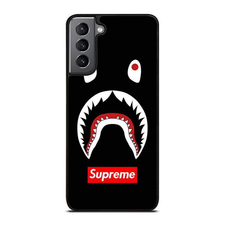 BAPE CAMO SHARK SUPREME BLACK Samsung Galaxy S21 Plus Case Cover BAPE CAMO SHARK SUPREME BLACK Samsung Galaxy S21 Plus Case Cover