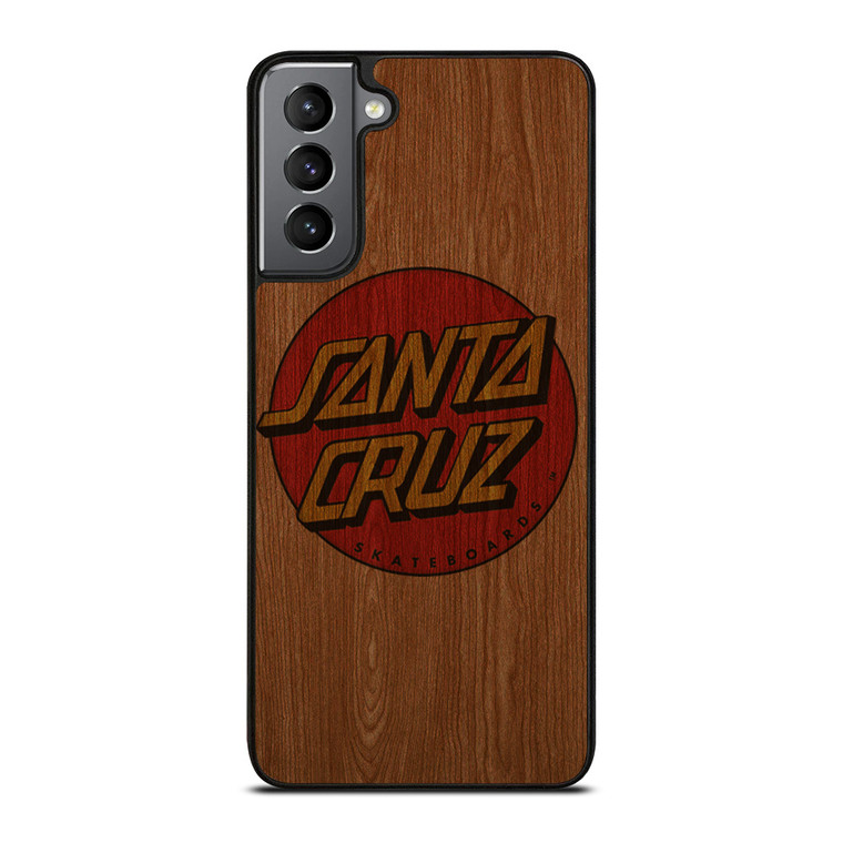 SANTA CRUZ SKATEBOARD WOODEN LOGO Samsung Galaxy S21 Plus Case Cover