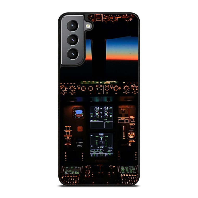 BOEING PLANE COCKPIT Samsung Galaxy S21 Plus Case Cover BOEING PLANE COCKPIT Samsung Galaxy S21 Plus Case Cover