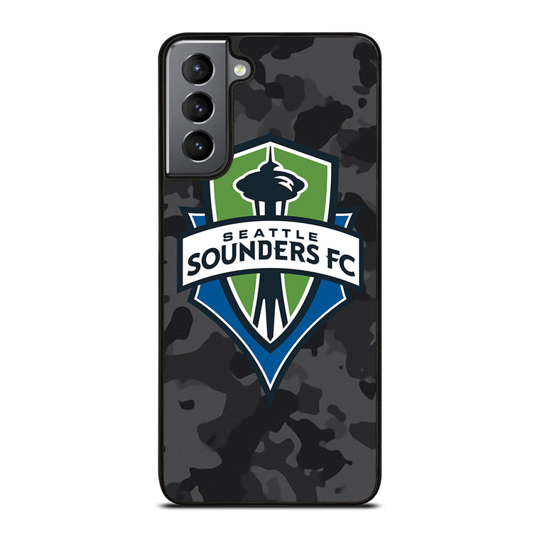 SEATTLE SOUNDERS FC MLS BLACK CAMO Samsung Galaxy S21 Plus Case Cover