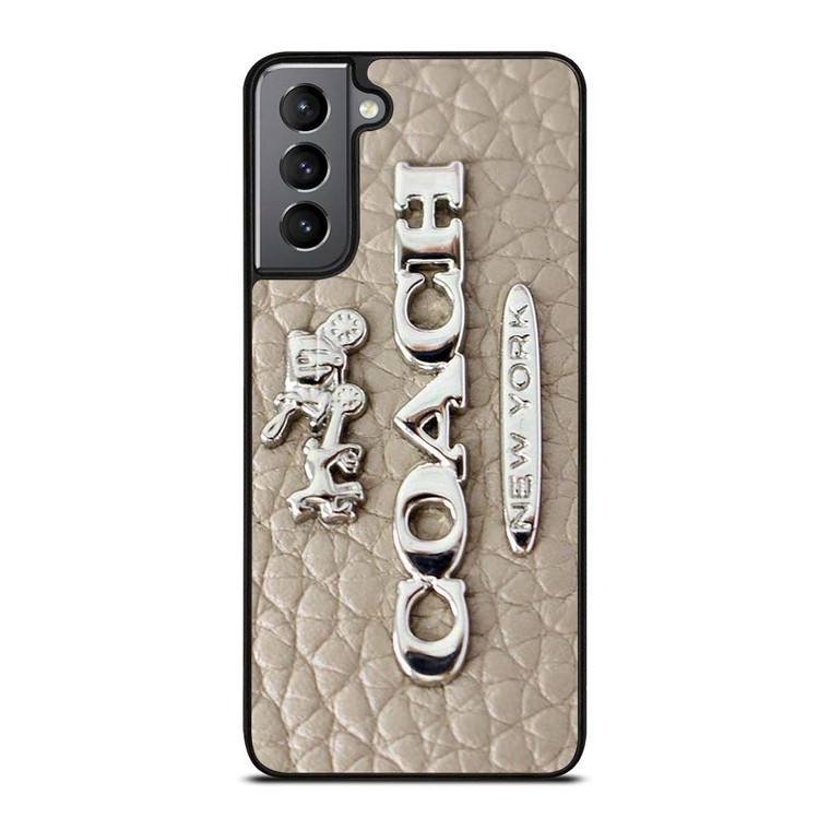 COACH LOGO GLOWING TEXTURE Samsung Galaxy S21 Plus Case Cover COACH LOGO GLOWING TEXTURE Samsung Galaxy S21 Plus Case Cover