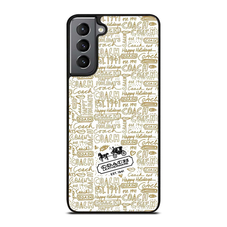 COACH NEW YORK COLLAGE Samsung Galaxy S21 Plus Case Cover