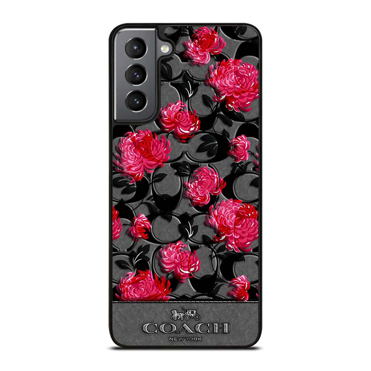 COACH NEW YORK FLOWER 3 Samsung Galaxy S21 Plus Case Cover COACH NEW YORK FLOWER 3 Samsung Galaxy S21 Plus Case Cover