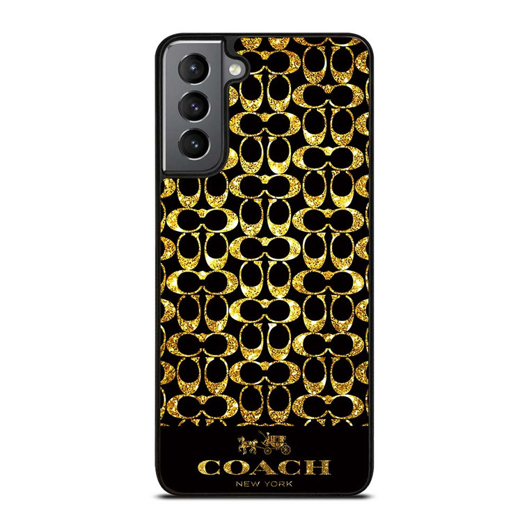 COACH NEW YORK GOLD Samsung Galaxy S21 Plus Case Cover COACH NEW YORK GOLD Samsung Galaxy S21 Plus Case Cover