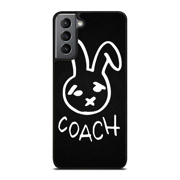 COACH NEW YORK RABBIT LEATHER Samsung Galaxy S21 Plus Case Cover
