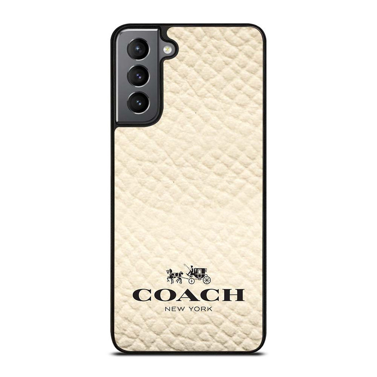 COACH NEW YORK WHITE Samsung Galaxy S21 Plus Case Cover COACH NEW YORK WHITE Samsung Galaxy S21 Plus Case Cover