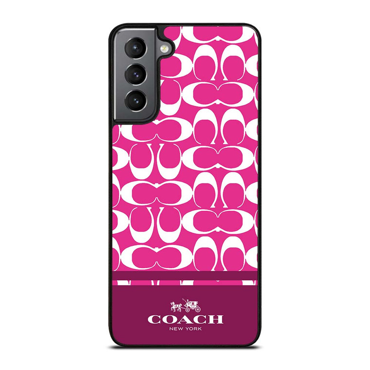 COACH PINK NEW YORK Samsung Galaxy S21 Plus Case Cover
