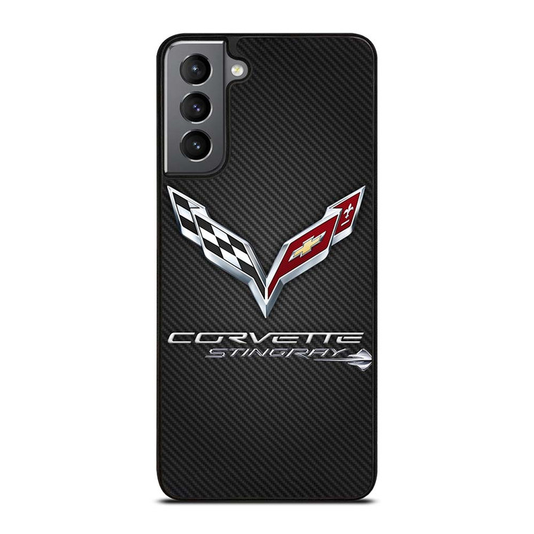 CORVETTE STINGRAY C7 CARBON LOGO Samsung Galaxy S21 Plus Case Cover CORVETTE STINGRAY C7 CARBON LOGO Samsung Galaxy S21 Plus Case Cover
