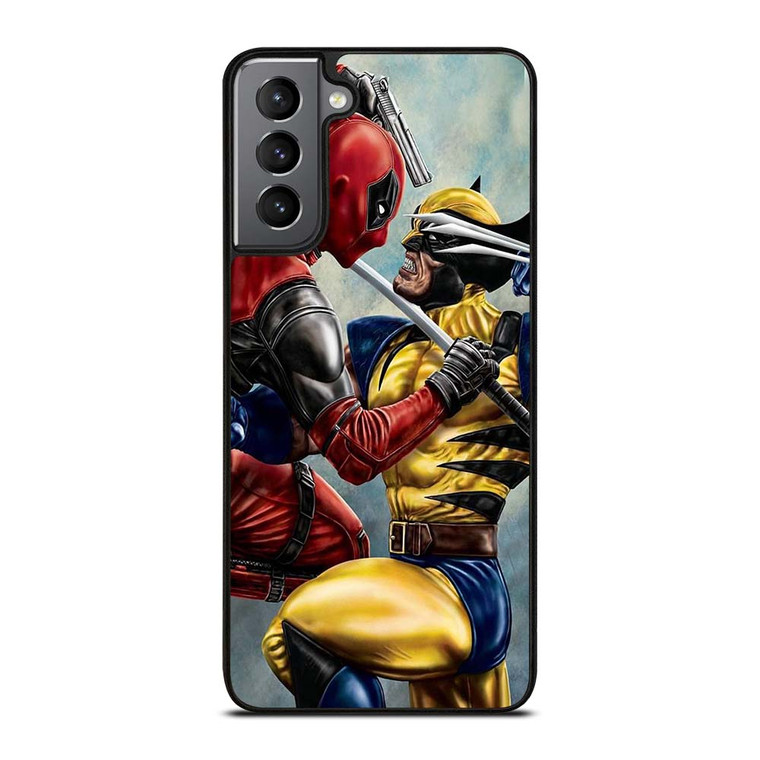 DEADPOOL VS WOLVERINE Samsung Galaxy S21 Plus Case Cover DEADPOOL VS WOLVERINE Samsung Galaxy S21 Plus Case Cover