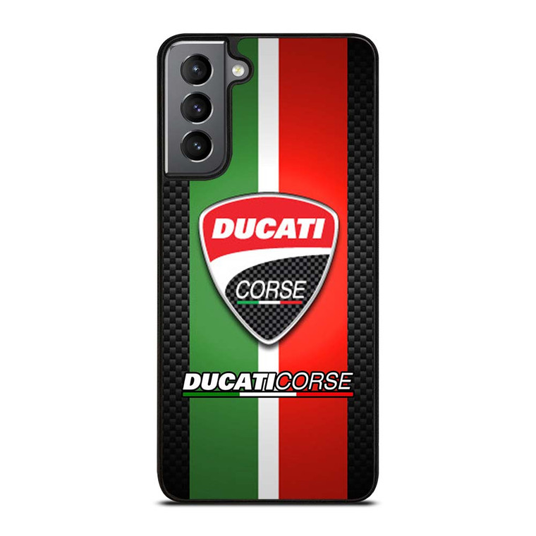 DUCATI CORSE CARBON LOGO Samsung Galaxy S21 Plus Case Cover