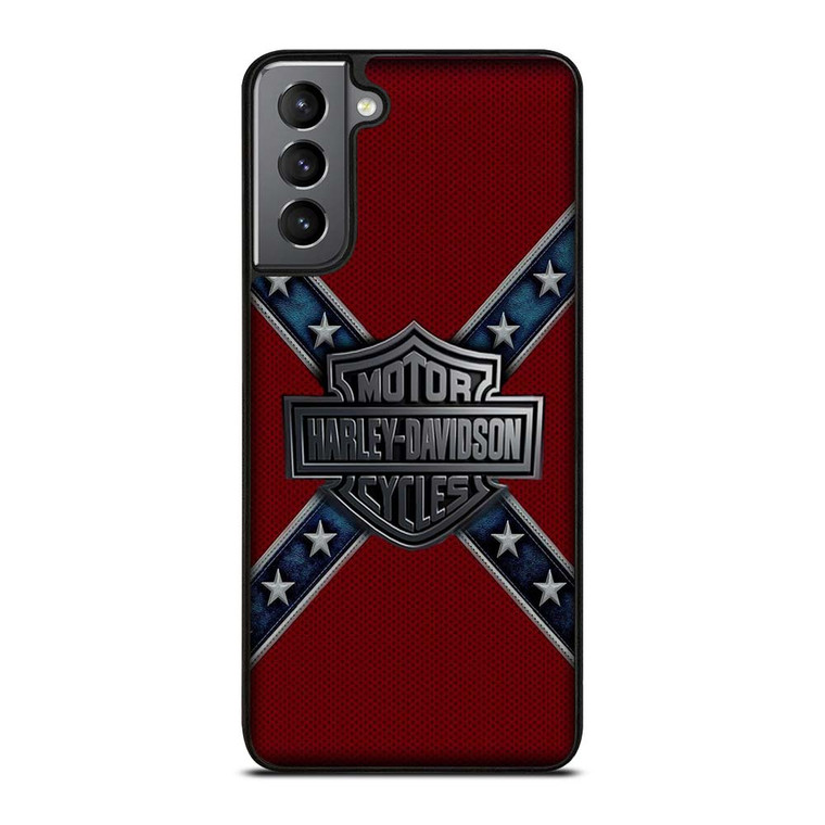 HARLEY DAVIDSON FLAG CARBON Samsung Galaxy S21 Plus Case Cover