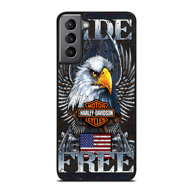 HARLEY DAVIDSON FREE RIDE EAGLE Samsung Galaxy S21 Plus Case Cover