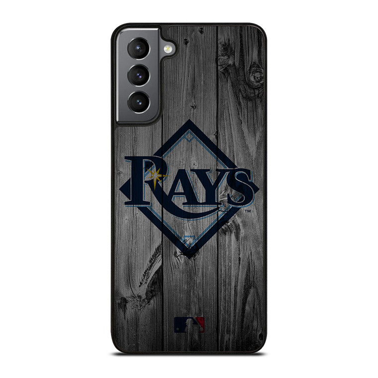 TAMPA BAY RAYS BASEBALL MLB WOOD LOGO Samsung Galaxy S21 Plus Case Cover