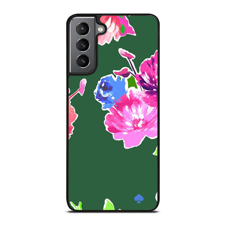 KATE SPADE NEW YORK GREEN FLORAL Samsung Galaxy S21 Plus Case Cover